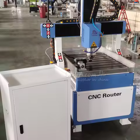 LY 6090 Vertical Carving Machine 5.5KW CNC Router Engraver XYZ Axis Travel 600*900*270mm MACH3-USB S