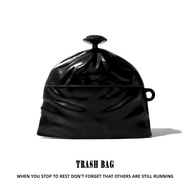 Black Garbage Bag Cute Airpods Case Protection Airpods Pro 3 Case Cute Airpods 4 Case Airpods Pro 2 