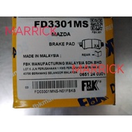Mazda CX-5 KE2 KE5 CX-3 DK2 DK5 brake pad rear FBK