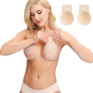 ZXY Water Proof Nipple Tape Bra for Woman Reusable Women Breast Push Up Nipple Cover Lnvisible Adhesive Strapless Backless Stick on Bra Silicone Breast Stickers