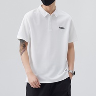 OUDIS White Polo Shirt for Men Antibacterial and Sunscreen Polo T Shirt Man M-4XL