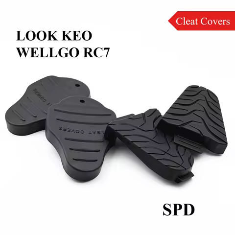 1 Pair Road Bike Bicycle Pedal Cleat Protective Covers for Shimano SPD LOOK KEO WELLGO RC7, Rubber M