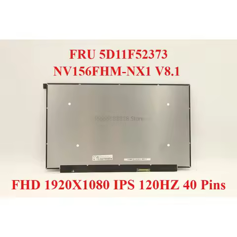 New For BOE NV156FHM-NX1 V8.1 FRU 5D11F52373 SD11F52368 120 HZ IPS 40 Pins LED LCD Screen