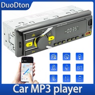 เครื่องรับสัญญาณสเตอริโอแบบ Duodton 1DIN วิทยุติดรถยนต์12V บลูทูธเครื่องเล่น MP3เครื่องบันทึกเทปคาสเซ็ต1 DIN รีโมทคอนโทรล
