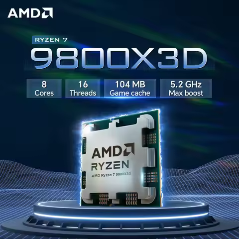 AMD Ryzen 7 9800X3D Gaming CPU Processor 8-Core 16-Thread DDR5 Socket AM5 NEW 4.7GHz L3=96M 120W Pro