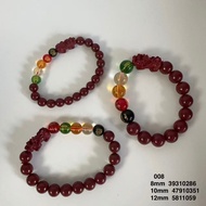 Coral Bracelet With Mantra Cinnabar Beads Bracelet Lucky Charm Mantra Bracelet