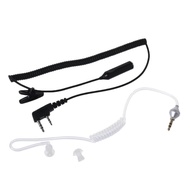 2-Pin PTT Mic Headset to 3.5mm Air Acoustic Tube Earpiece for Baofeng UV-5R 888s