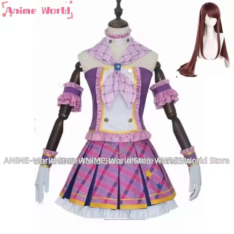 High Quality Aikatsu Dress shibuki ran Uniforms Cosplay Costume Wig Christmas Princess Dress