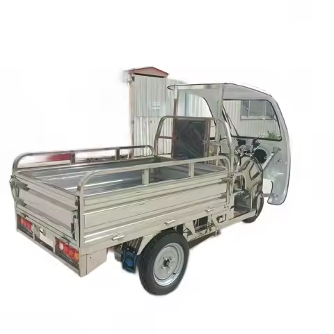 New 1.5m/1.6m/1.8m Stainless Steel Electric Tricycles Small Load Hauling Delivery Truck Home Use Ele