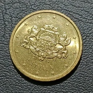 Koin Lustre 335 - 10 Cent Euro Latvia Tahun 2014