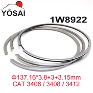 Caterpillar Excavator Parts 3406 engine piston ring 3408 3412 engine piston ring 1W8922 piston ring 