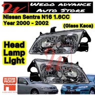Nissan Sentra N16 1.6cc 1600cc Head Lamp Headlight Glass Type 2000 - 2002 New Lampu Depan Besar
