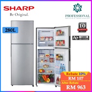 【LOWEST PRICE】SHARP FRIDGE 280L / 320L / 380L/ 410L/ 440L J TECH-INVERTER REFRIGERATOR PETI SEJUK PETI AIS