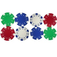 [Chips Mahjong Chips Coins] Dice Graphics 4 Grids 100pcs (100-D4) 100 Pieces Chips-Made In Taiwan Ga