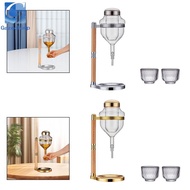 Gazechimp Sake Set Multipurpose Easy Installation Clear Sake Pot Dispenser with Sake Cups for Hotel 