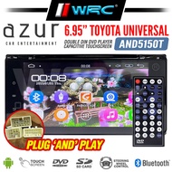 AZUR AND5150T 6.95" TOYOTA UNIVERSAL ANDROID DOUBLE DIN  Capacitive Touch Screen DVD Car Player