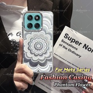 For Moto Edge 60 Fusion 5G Luxury Fashion Phantom Flower Phone Case For Motorola Moto Edge 60 50 40 
