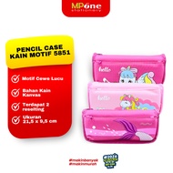 Character Pattern Zipper Fabric Pencil Case/Cute Pencil Case Unicorn Fabric Material, Princess 5851