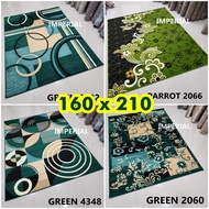 Allure - Karpet Permadani MODERNO uk. STANDAR 160 X 210 cm GREEN HIJAU PARROT