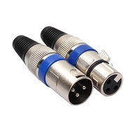 XLR DMX 3 Pin Microphone Audio Cables Plug Connectors Male Female MIC Snake Plug Cable Connectors