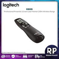 Logitech R800 Laser Presentation Remote Pointer with Green Laser, LCD Display, USB Wireless Receiver