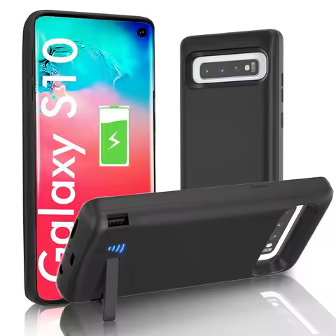 Battery case For Samsung Galaxy S10 S10e Silicone Shockproof Battery charger case Slim power bank ca