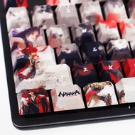 Yongjie Interlockless Keycap PBT Sublimation Online Game Gaming Video Game Eating Chicken Ink Style 