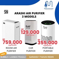 [Terbaru] Arashi Air Purifier Car Hepa Filter Carbon Penjernih Ruangan