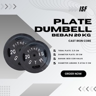 Weight Plate 20KG Weight Plate 20 KG Dambel Dumbell Barbell Gym