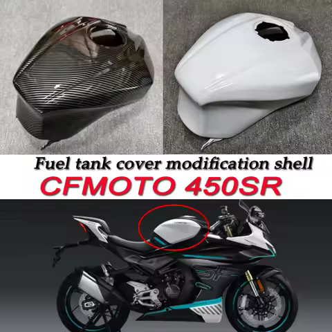 Motorcycle fuel tank cap carbon fiber shiny black shiny white fuel tank daily race track Fit For CFM
