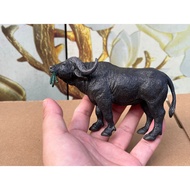 American Safari Eating Grass Buffalo Simulation Wildlife Model Toy