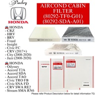 【💯ASLI】PENAPIS KABIN AIRCOND HONDA CABIN FILTER (80292-TF0-G01)(80292-SDA-A01) CITY JAZZ CIVIC CRV C