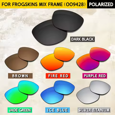 Thickness of 1.5MM Polarized Replacement Lenses for Oakley Frogskins Mix OO9428 55mm Sunglasses-Mult