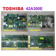 TOSHIBA LCD TV 42A300E Power Board PE0206 V27A000207B1 Main Board PE0333 V28A000387A1 Inverter Board
