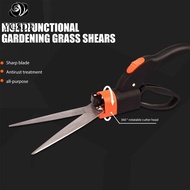 YGSDF 360 Rotation Garden Sharp Multifunctional Gardening Tools Lawn Trimming Handheld Grass Shears Home Garden Supplies