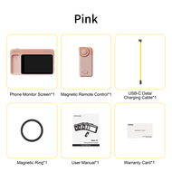 7RYMS Magnetic Phone Selfie Monitor Screen Qshot V2 4K 60fps Wired Recording for Selfie Vlog LiveStr