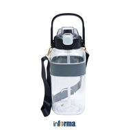 Informa Appetite Beldiq Tritan Drinking Bottle 2.3 Ltr - Black Tumbler Water Bottle Drinking Place