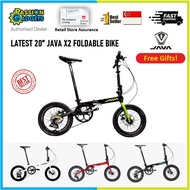 Latest 20Inch Java X2 Foldable Bike 9 Speed Lightweight 10Kg Aluminum Alloy Body Bicycle MTB Foldie