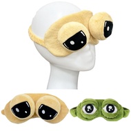 Pou Eye Masks,Women Men Soft Portable My Pet Alien Travel Sleepeye Masks,Pou Designed 3D Cartoon Nat