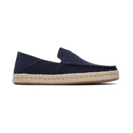 TOMS รองเท้าลำลองผู้ชาย สลิปออน รุ่น Alonso Loafer Rope Navy Heritage Canvas Suede (CE) รองเท้าลิขสิ