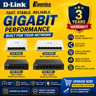 D-Link 8/5 port gigabit network unmanaged Desktop switches | Metal Case | DGS-1005A/DGS-1008A/DGS-10