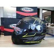 HELMET CABERG DROID DD BLAZE MATT BLACK/ YELLOW FLUO