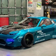 88Drift MAZDA RX7 FD3S Rocket Bunny wide body shell  (Addiction Style) 1/10 Reved RDX Yokomo SD3.0 S