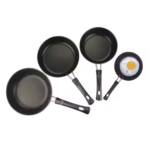 Frying Pan Non-stick Mini Thick Steak Flat Pan Iron Pancake Egg Fryer Kitchen Cookware 12/14/16/18/2