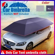 New Car Vehicle Tent Car/Picnic Umbrella Windproof Buttons Oxford Cloth Sun Shade Umbrella Car Cover 4*2.1m(No bracket) Ⓦ