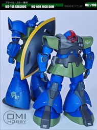 賈圖專用勇士/ 大魔 MS-14A Gelgoog/ MS-09R Rick Dom