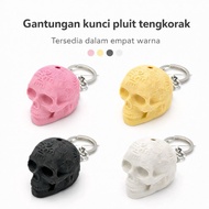 GANTUNGAN Loud Sound Whistle Keychain – 3DX Skull Shaped Mini Small Whistle