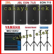 Paket karaoke original JBL 15 inch mixer Yamaha mg 16 xu