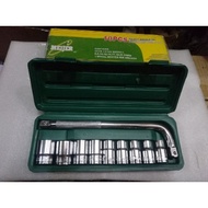 Socket wrench set 10 pcs size 8 - 24 mm - socket wrench