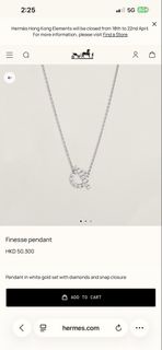 Hermes 小Q頸鏈 全新Full set